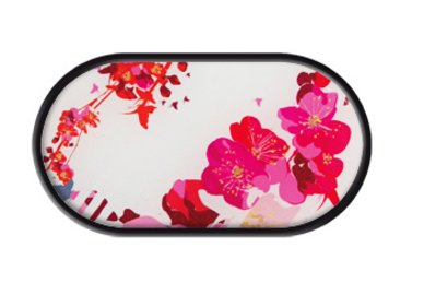 Púzdro so zrkadielkom Čínske motívy - Ružové kvety