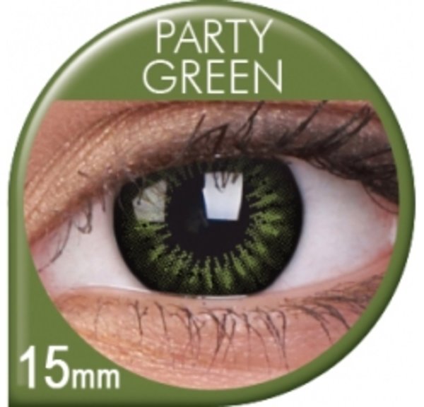 ColourVue Big Eyes - Party Green (2 šošovky trojmesačné) - dioptrické - exp08/2018