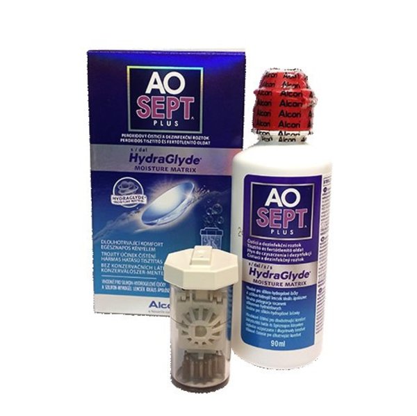AOSEPT Plus HydraGlyde 90 ml s púzdrom - poškodzený obal